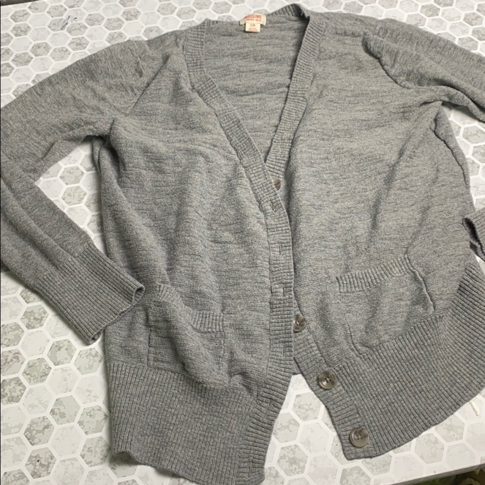 Mossimo Supply Co Large Gray Button Up Cardigan